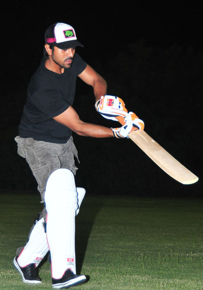 ram charan teja cricket practice tollywood t20