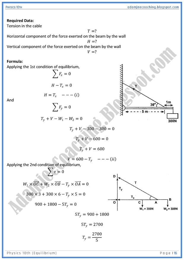 equilibrium-solved-numericals-physics-10th