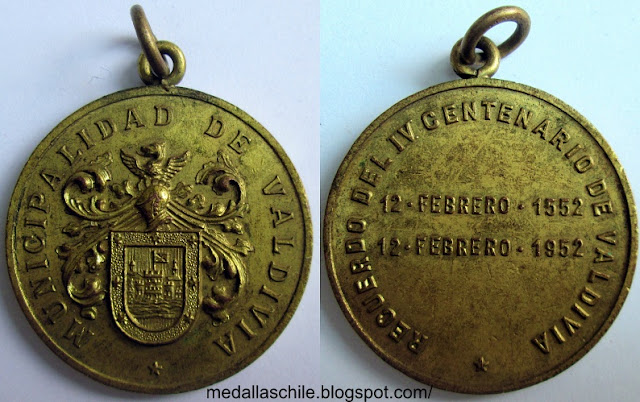 Medalla IV Centenario de Valdivia Corral
