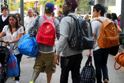 MCM bags street style