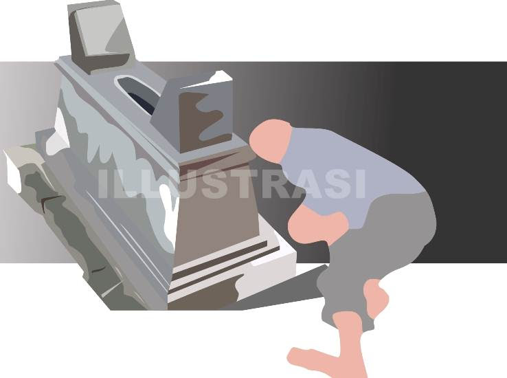 Kakek asal Ngawi meninggal di kuburan istrinya