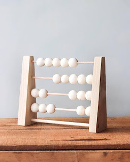 Wooden Abacus | Beige Bois