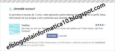 Actualizaciones de Twitter en Facebook