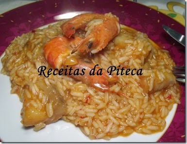 Arroz de tamboril-empratado