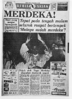 MALAYSIA VINTAGE BOARD: Berita Harian "MERDEKA" 1957