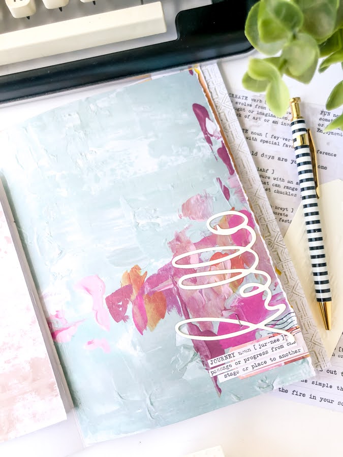 5 DIY Journal Ideas | Heidi Swapp Art Walk DIY Journal by Jamie Pate