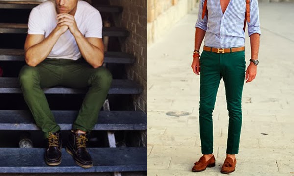 Como combinar calças verde