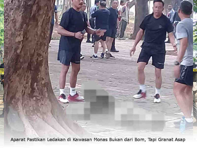 Aparat Pastikan Ledakan di Kawasan Monas Bukan dari Bom, Tapi Granat Asap