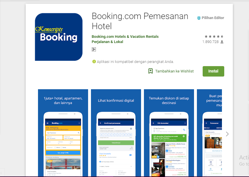 Booking hotelmu dengan aplikasi booking | Kenscripts