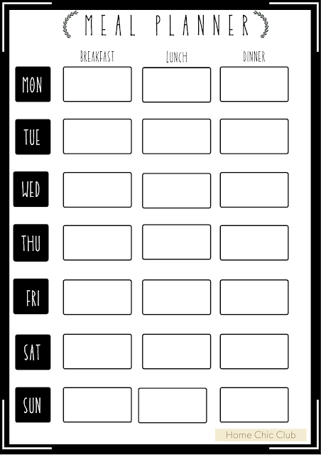 Meal Planner Printable