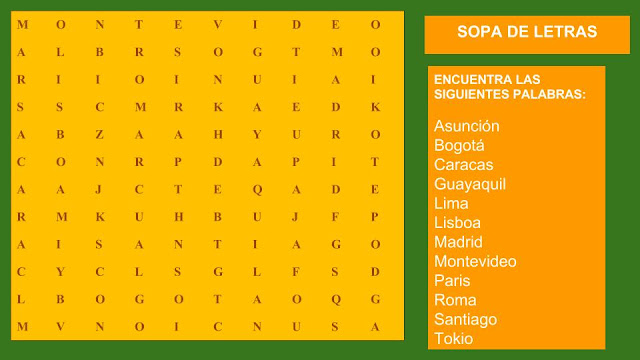 sopa de letras