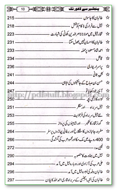 Panjshir se Lahore tak pdf book