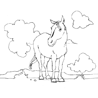 Horse Coloring Sheets on Horse Coloring Pages For Kids Horse Coloring Pages Coloring Pages