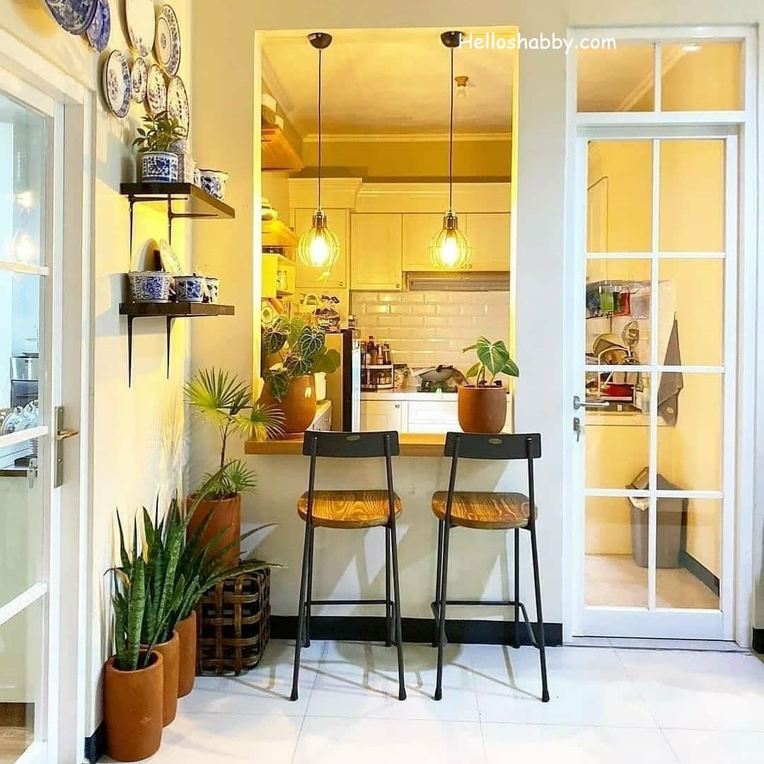 6 Inspirasi Desain Dapur Minimalis Ukuran Kecil Ala Cafe HelloShabbycom Interior And Exterior Solutions