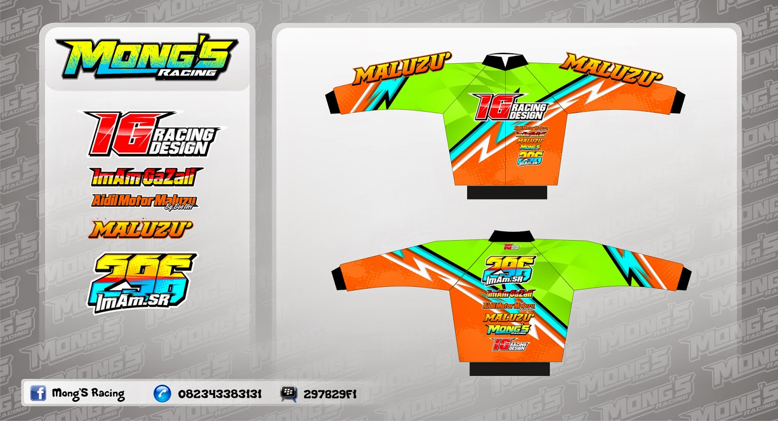 Mong S Racing  DESAIN  JERSEY  JACKET PERINTING