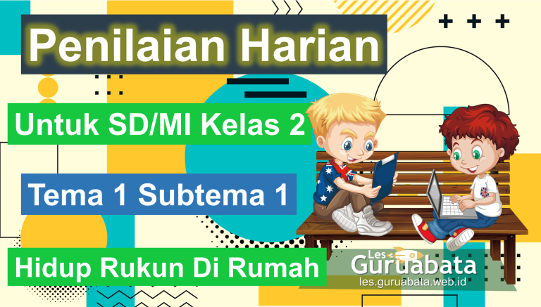 Penilaian Harian Kelas 2 Tema 1 Subtema 1 Hidup Rukun di Rumah