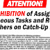 PROHIBITION OF ASSIGNING EXTRANEOUS TASKS AND REPORTS TO TEACHERS ON CATCH-UP FRIDAYS
