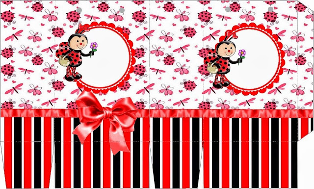 Smiling Ladybugs Free Printable Box.