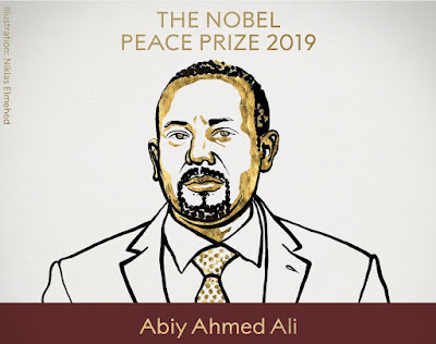 Nobel Peace Prize 2019 Awarded to Ethiopian Prime Minister Abiy Ahmed Ali