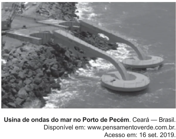 Usina de ondas do mar no Porto de Pecém