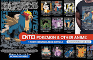 ENTEI POKEMON PNG TSHIRT DESIGN 
