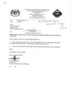 LoNgK@i_2U (*_*): SURAT RASMI DARI PPD KINABATANGAN 