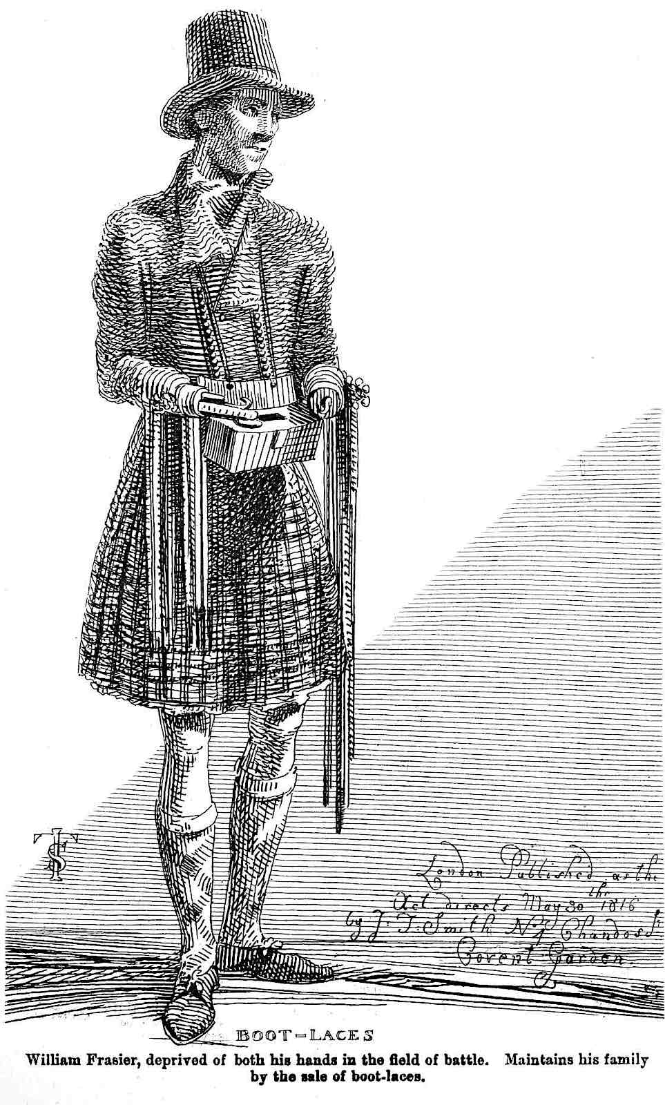 an 1816 war veteran amputee UK
