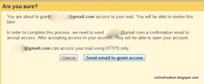 Gmail Screenshot - Send Email to Grant Access