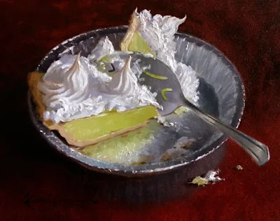 Last Piece of Lemon Merengue painting Andrew Lattimore
