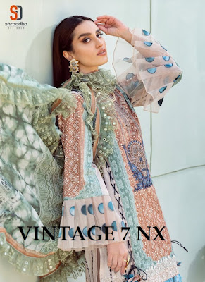 Shraddha Designer Vintage 7 Nx Lawn Collection