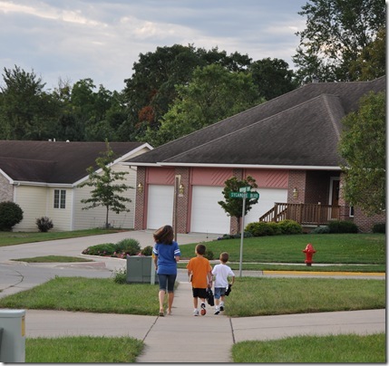 Walking to Bus