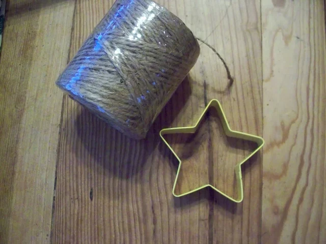 Twine Wrapped Star Ornaments