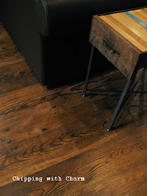 Chipping with Charm: New dark and rustic flooring...www.chippingwithcharm.blogspot.com