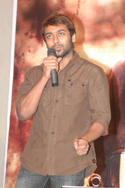 South Indian Hunk Suriya latest handsome looking stills at Raktha Charitra  audio release which is held in Hyderabad leaked images