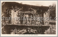 Coat Of Arms Old Fort Gate Malacca