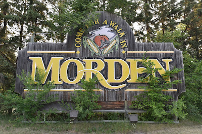 Morden Manitoba town sign.