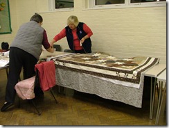 Lesley and Libby discussion quilting patterns