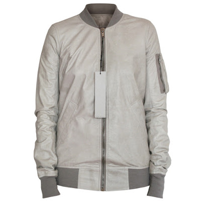 rick owens leather jacket bomber flight coat