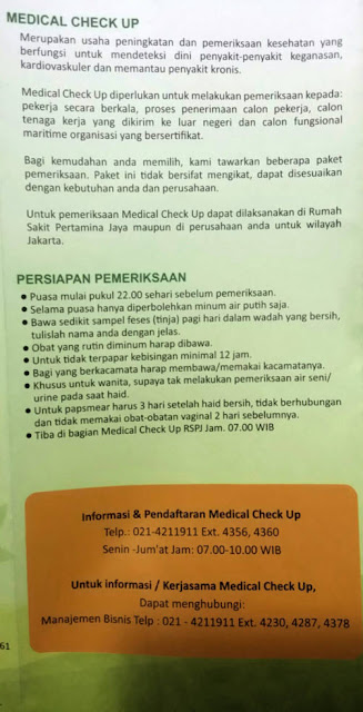 paket medical check up rspj cempaka putih jakarta