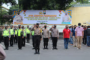 Kapolres Lumajang Pimpin Apel Kesiapan Malam Natal 