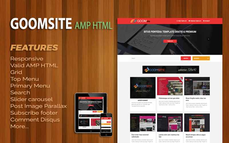 Goomsite AMP HTML