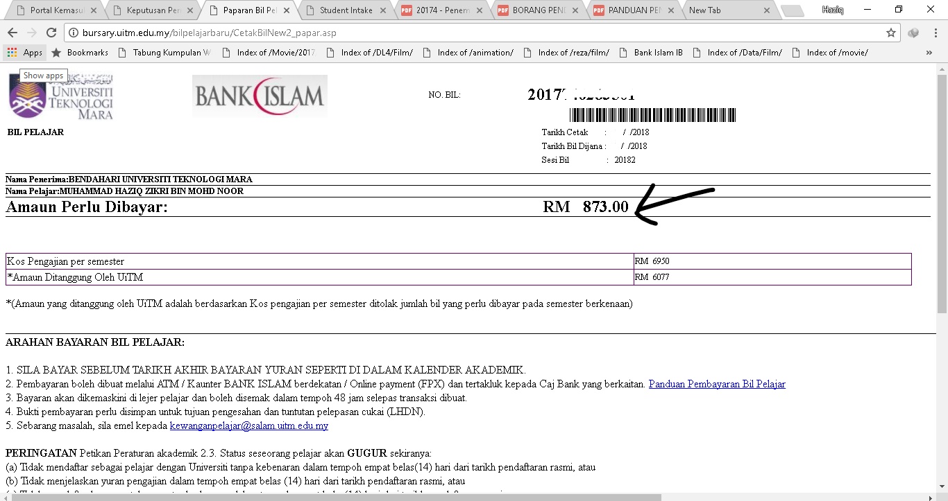 Surat Rayuan Gugur Taraf Uitm - Selangor c