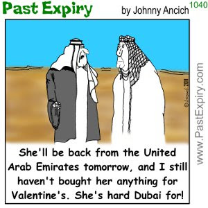 [CARTOON] Day before Valentine's Day. cartoon, Dubai, gifts, relationships, Valentines