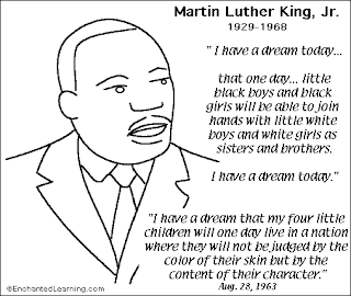 Martin Luther King Coloring Pages on Martin Luther King  Jr Activity Ideas  Such As The Coloring Page