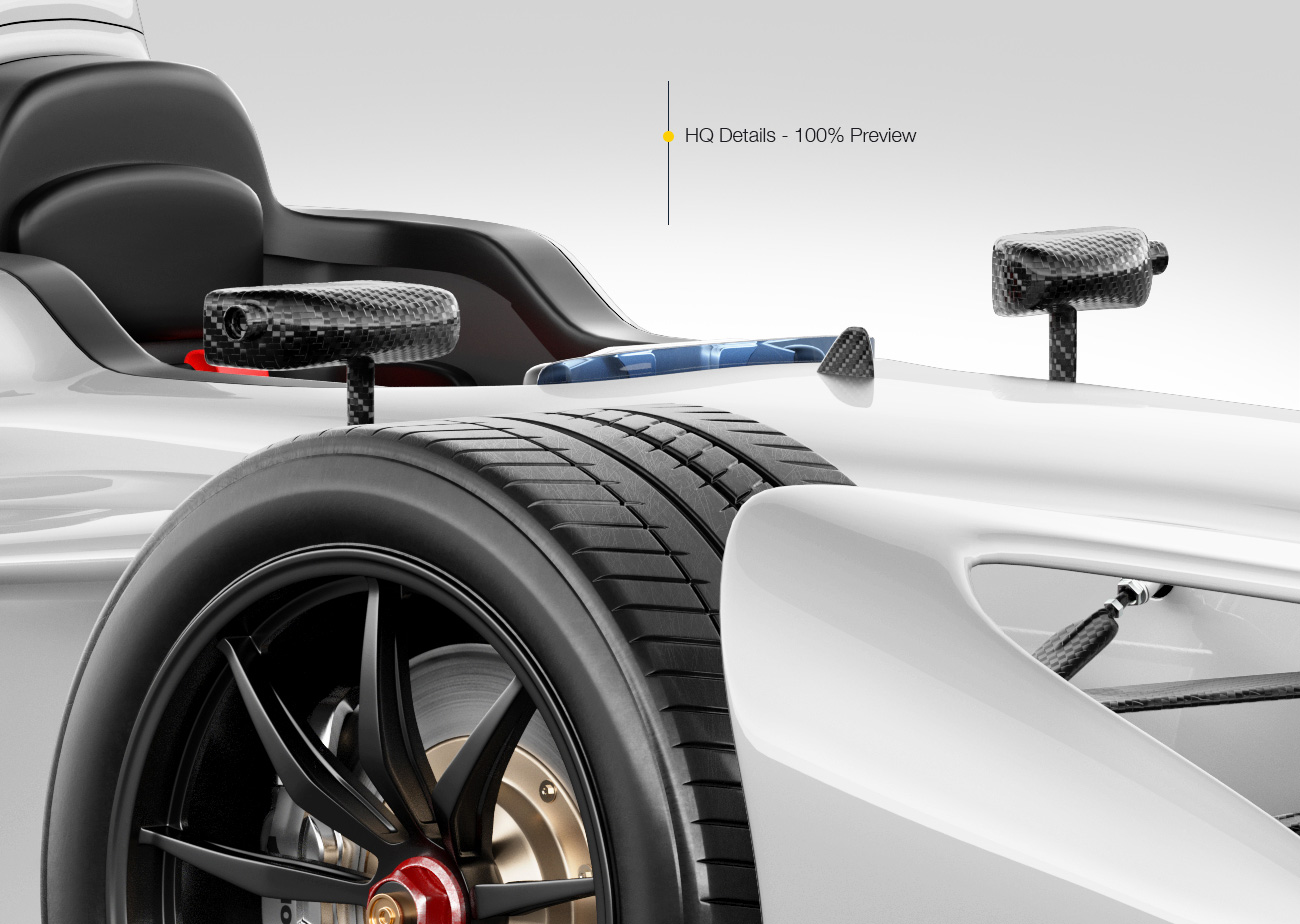 Download Formula E Racing Car 2016 Mockup Pack: 6-in-1 Pack