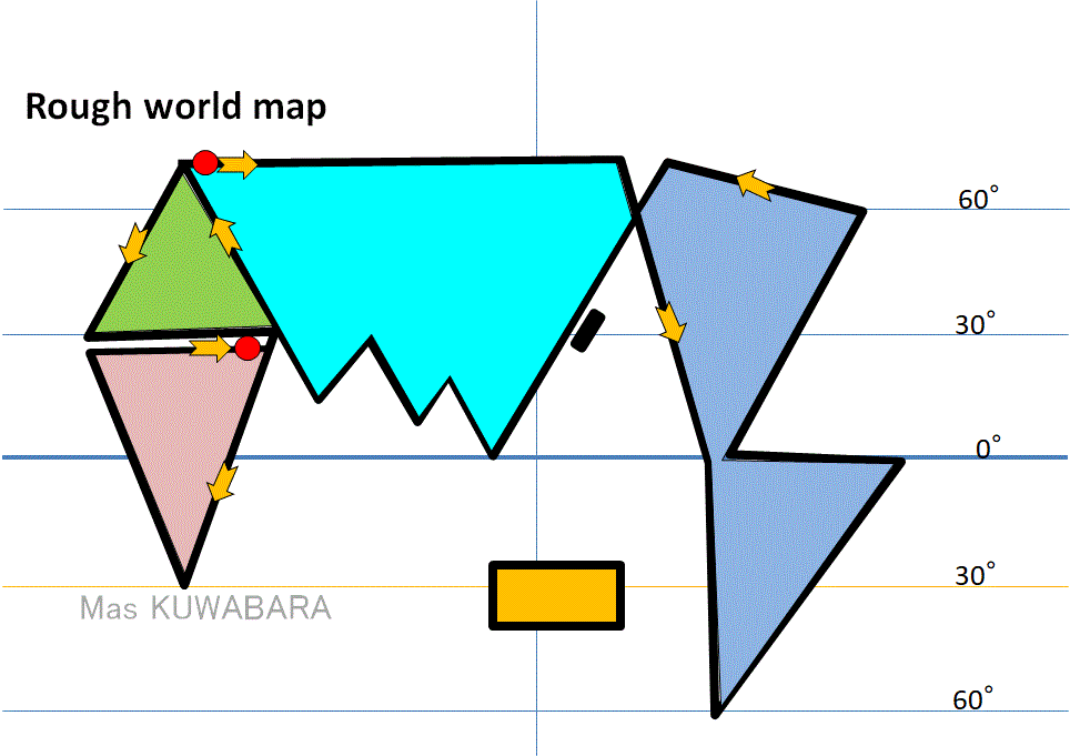 桑原政則のblogger 世界地図 World Map 一筆がきも