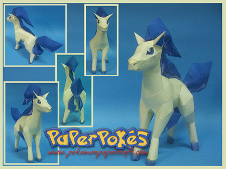 Pokemon Ponyta Paper Model