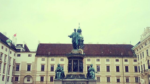 Inside the grounds of Hofburg Palace