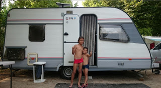 En el camping del Lago di Garda.