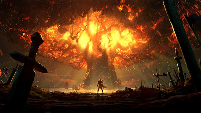 Burning Teldrassil Wallpaper Engine